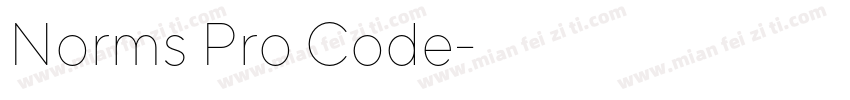 Norms Pro Code字体转换